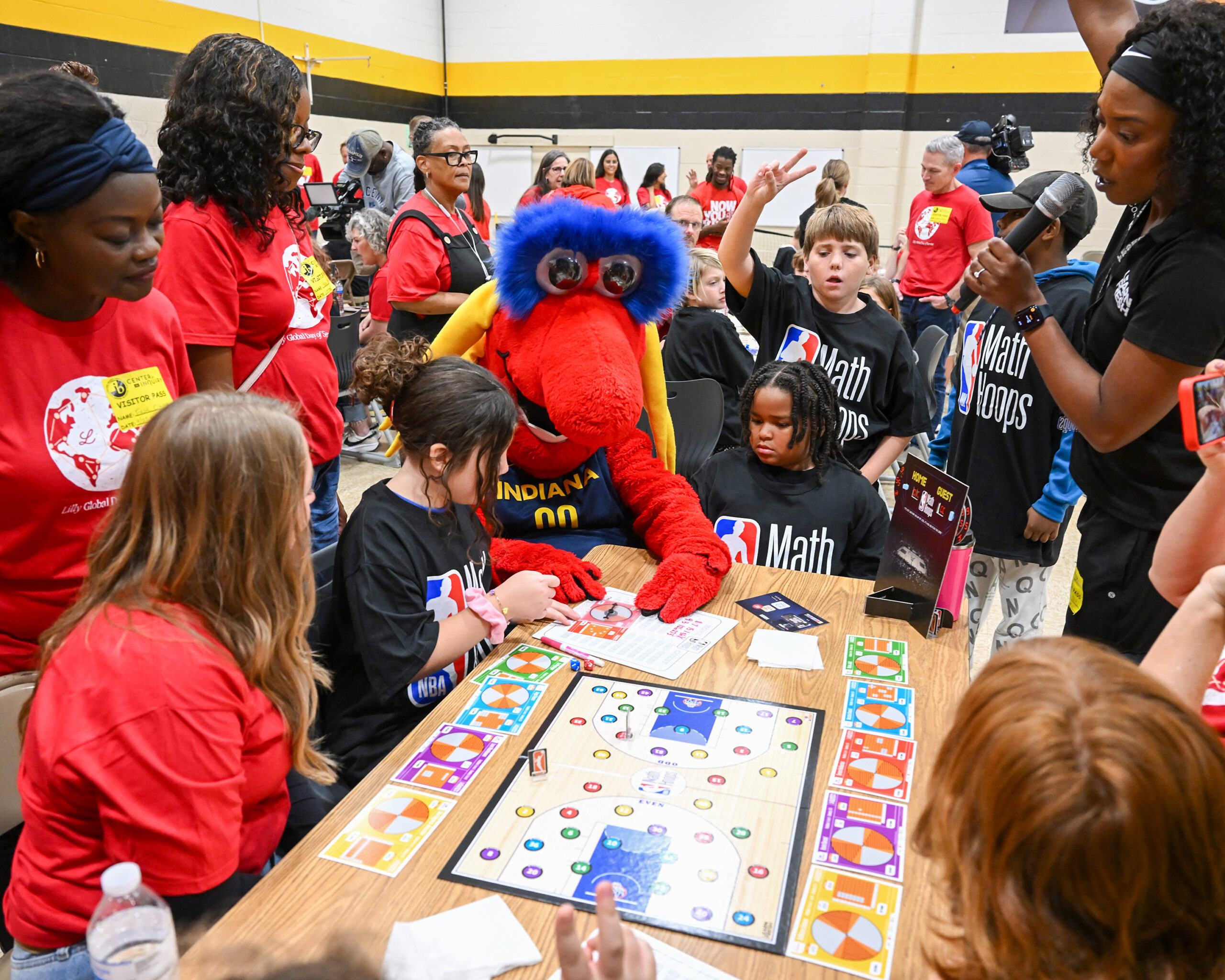 Lilly volunteers bring basketball-inspired learning to over 500 IPS students