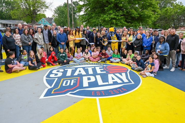 Pacers Foundation, City of Terre Haute celebrate grandre-opening of Herz-Rose Park, highlighted by new basketball court