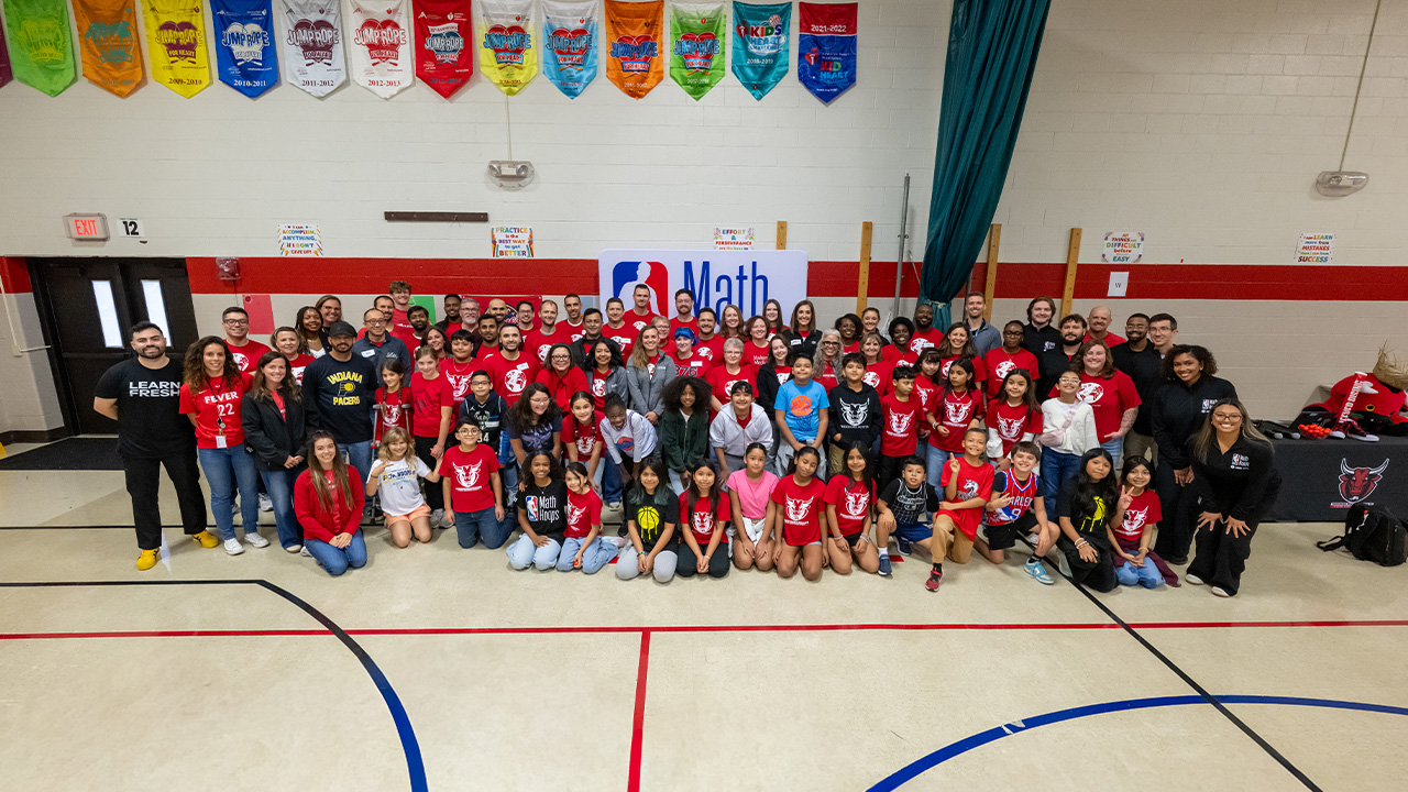 Pacers Foundation tips off 2026-27 NBA Math Hoops season in Spanish with Eli Lilly and Company Global Day of Service volunteers