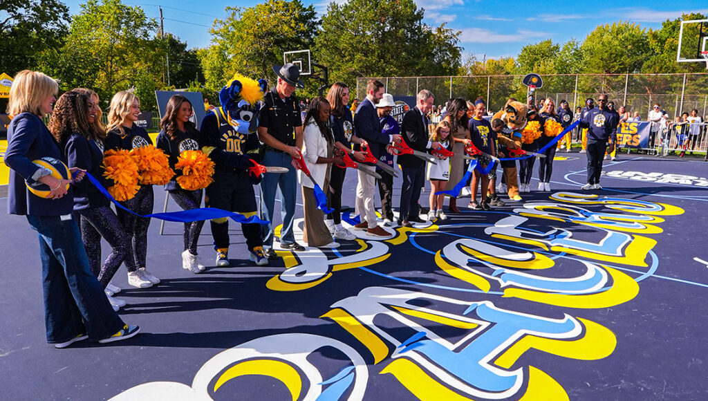 Grassy Creek Park court unveiling